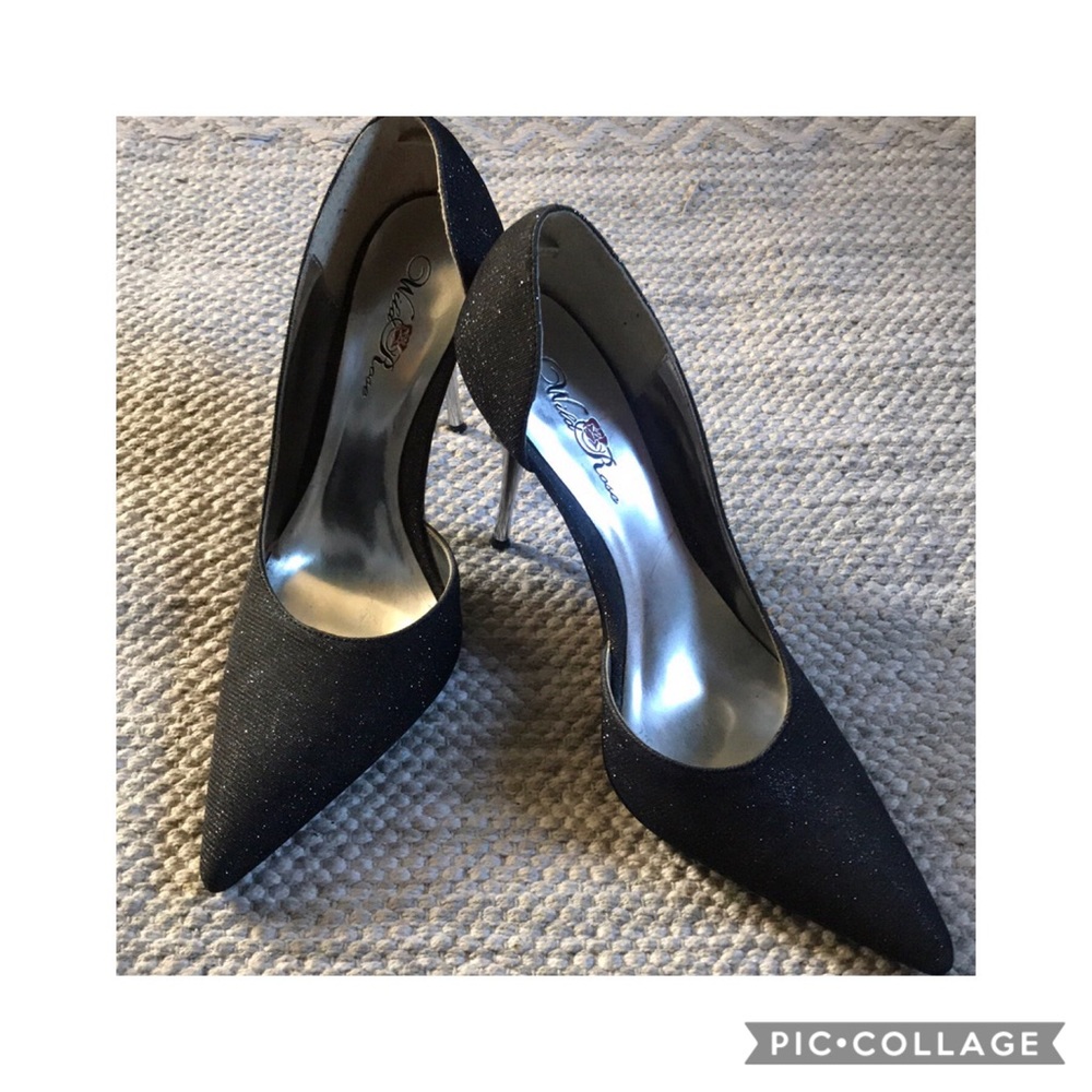 Charcoal Shimmer Pumps